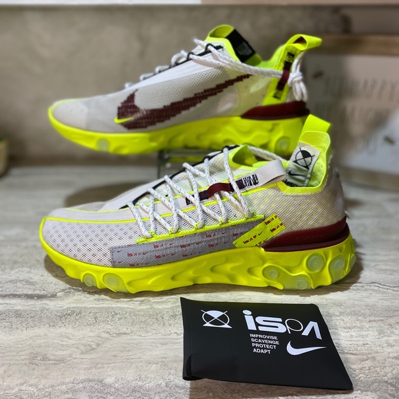 nike react wr ispa platinum volt